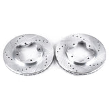 Power Stop 1997 Acura CL Front Evolution Drilled & Slotted Rotors - Pair - RPL Performance