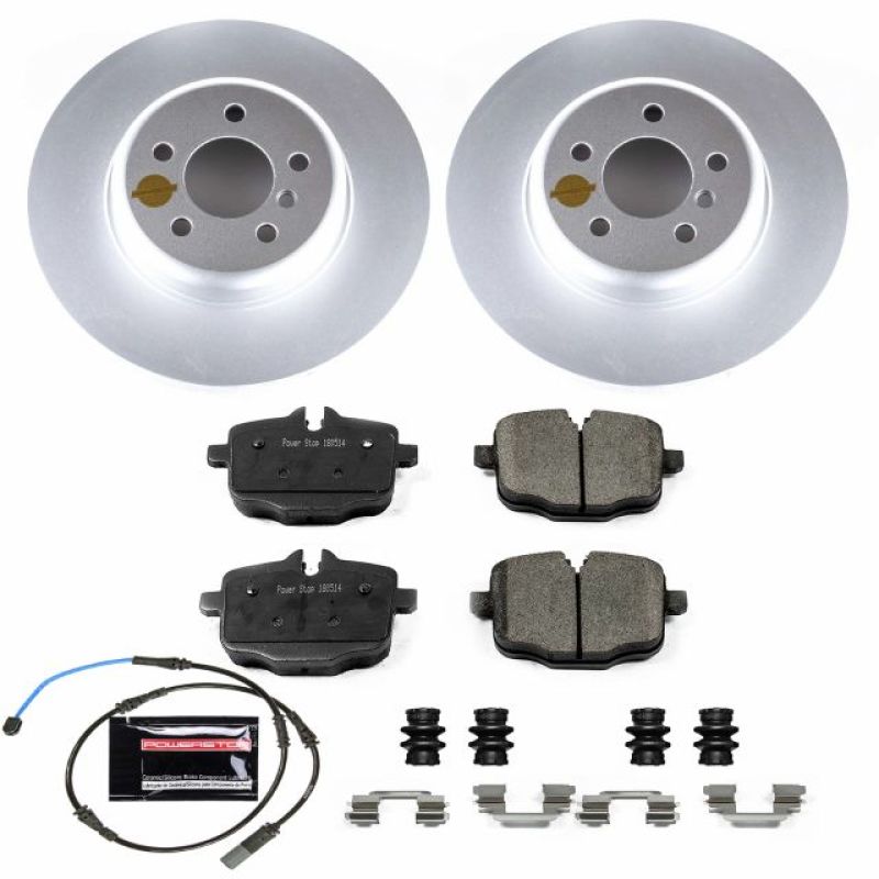 Power Stop 11-16 BMW 550i Rear Z23 Evolution Sport Coated Brake Kit - RPL Performance