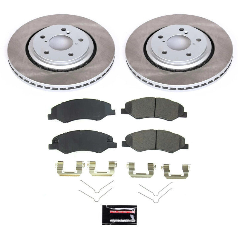 Power Stop 18-22 Honda Odyssey Front Semi-Coated Rotor Kit - RPL Performance