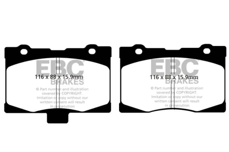 EBC 05-08 Acura RL 3.5 Greenstuff Front Brake Pads - RPL Performance