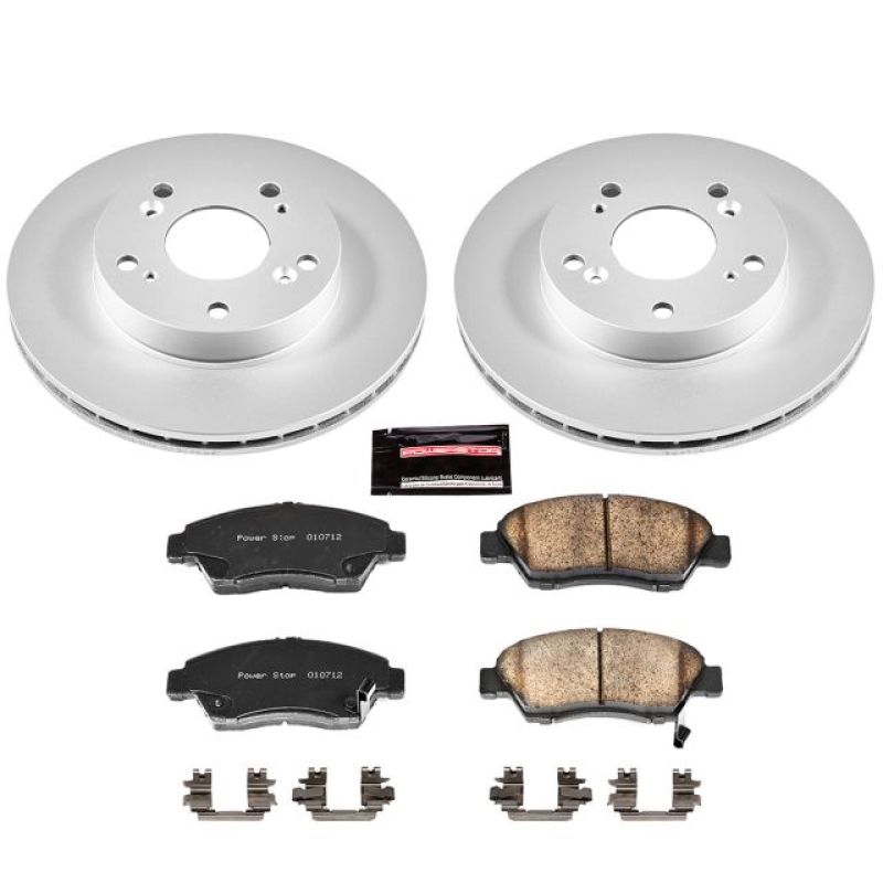 Power Stop 02-06 Acura RSX Front Z17 Evolution Geomet Coated Brake Kit - RPL Performance