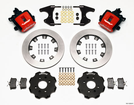 Wilwood Combination Parking Brake Rear Kit 12.19in Red Civic / Integra Drum 2.46 Hub Offset - RPL Performance