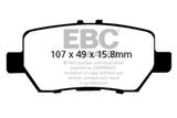 EBC 05-08 Acura RL 3.5 Greenstuff Rear Brake Pads - RPL Performance