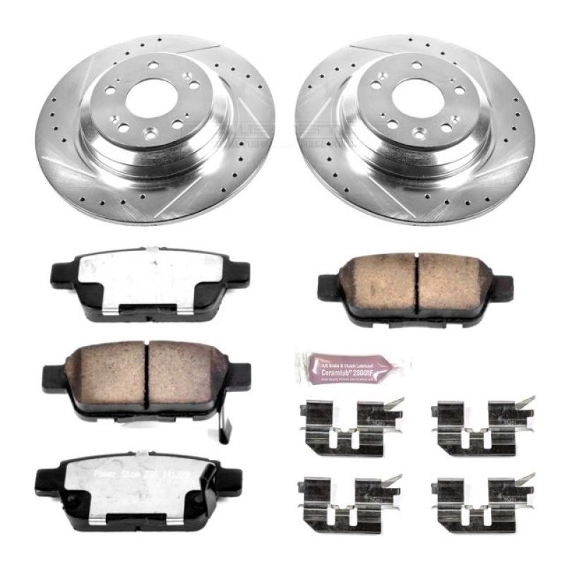 Power Stop 09-14 Acura TL Rear Z36 Truck & Tow Brake Kit