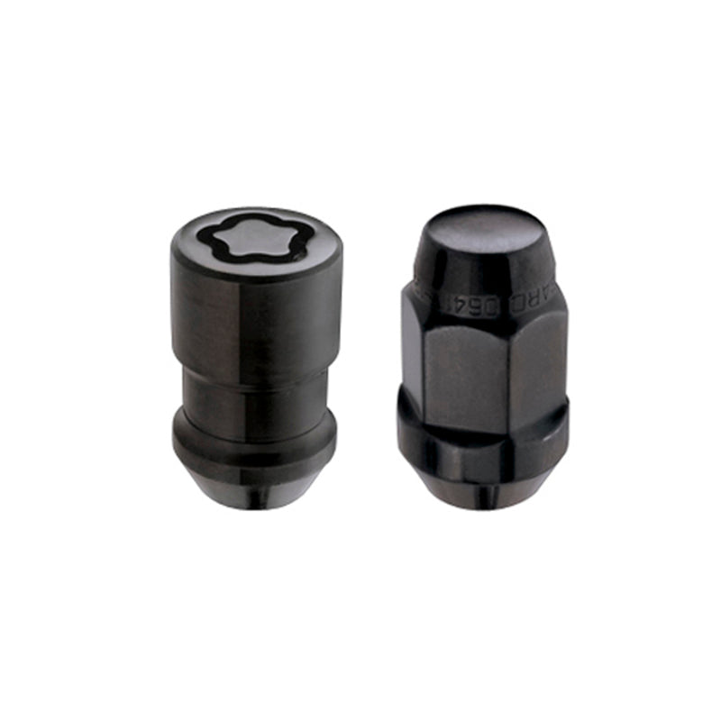 McGard 5 Lug Hex Install Kit w/Locks (Cone Seat Nut / Bulge) M12X1.5 / 3/4 Hex / 1.45in. L - Black - RPL Performance