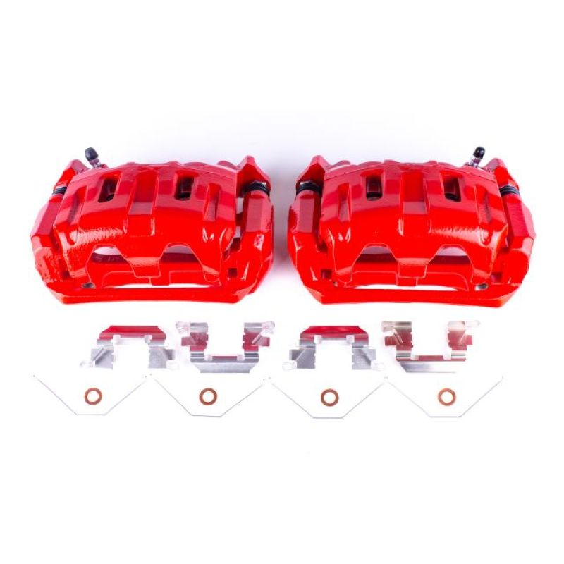 Power Stop 11-17 Honda Odyssey Front Red Calipers w/Brackets - Pair - RPL Performance