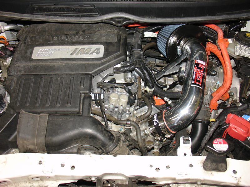 Injen 06-11 Honda Civic Hybrid 1.3L 4 cyl Polished Dyno-Tuned Air Intake w/ Web Nano-Fiber Filter - RPL Performance