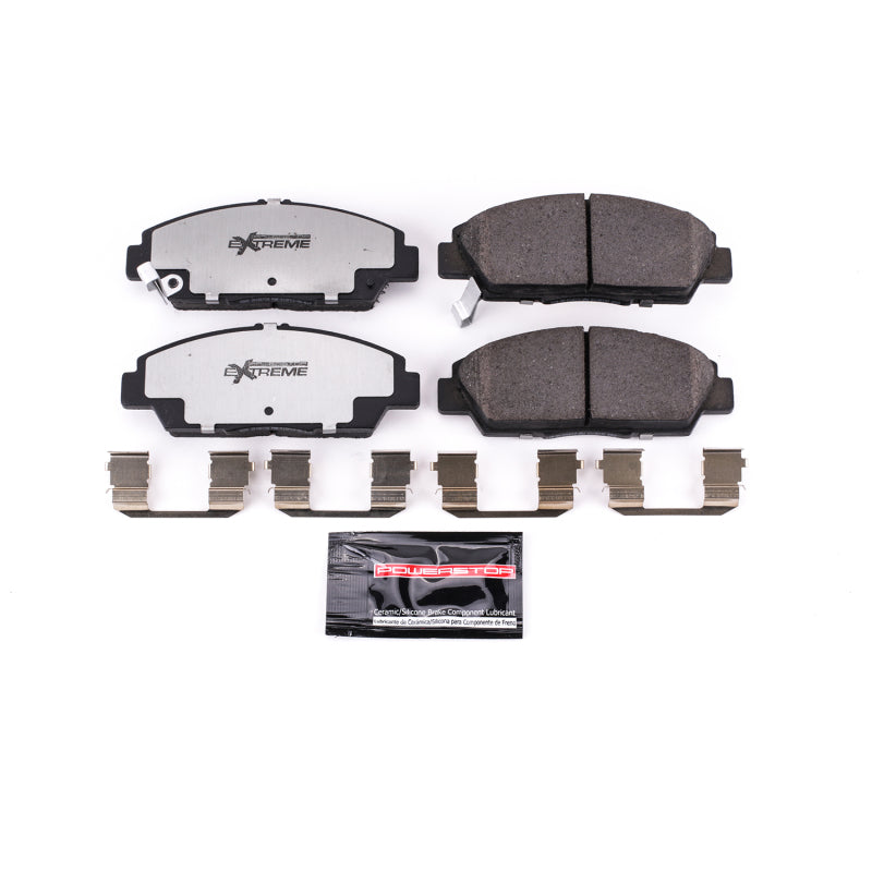 Power Stop 92-96 Honda Prelude Front Z26 Extreme Street Brake Pads w/Hardware - RPL Performance