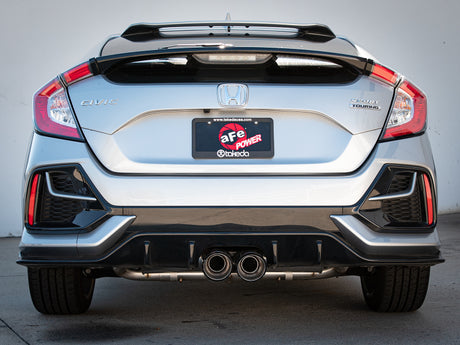 aFe Takeda 3in 304 SS Cat-Back Exhaust System w/CF Tips 17-20 Honda Civic Sport L4-1.5L (t) - RPL Performance