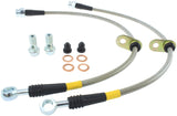 StopTech 06-14 Honda Ridgeline Stainless Steel Front Brake lines