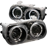 ANZO 1994-1997 Acura Integra Projector Headlights w/ Halo Black - RPL Performance