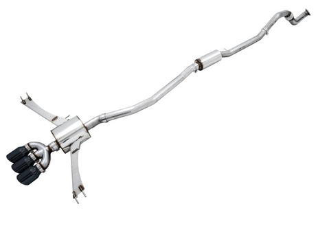 AWE Tuning 2016+ Honda Civic Si Touring Edition Exhaust w/Front Pipe & Triple Diamond Black Tips - RPL Performance
