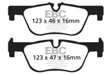 EBC 14+ BMW 228 Coupe 2.0 Turbo ATE calipers Redstuff Rear Brake Pads - RPL Performance