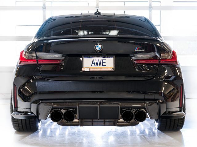 AWE SwitchPath Catback Exhaust for BMW G8X M3/M4 - Diamond Black Tips - RPL Performance