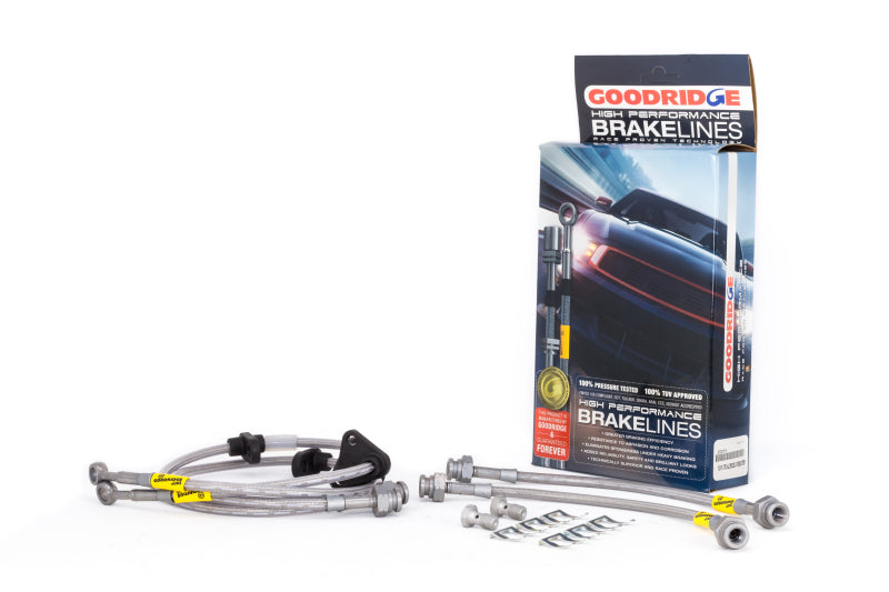 Goodridge 92-95 Honda Civic All Models w/ Rear Drum / 93-00 Del Sol Rear Drum SS Brake Lines - RPL Performance