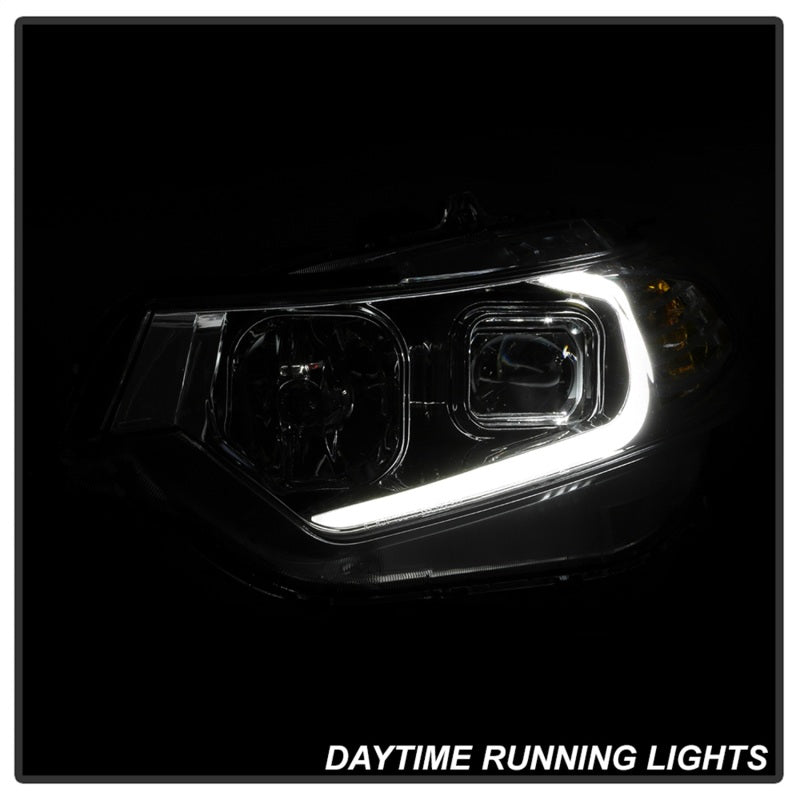 xTune 09-14 Acura TSX Projector Headlights - Light Bar DRL - Chrome (PRO-JH-ATSX09-LB-C) - RPL Performance