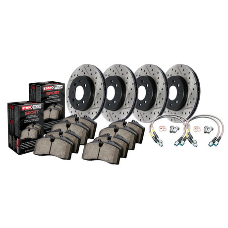 StopTech 90-01 Integra Front SS Brake Lines - RPL Performance