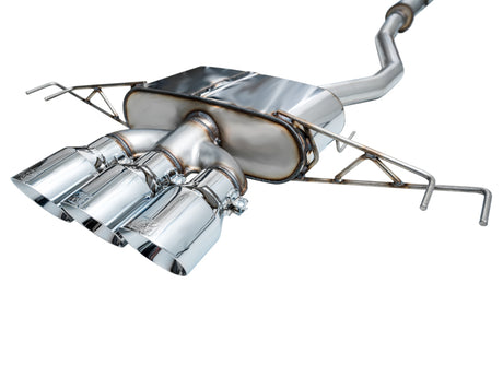 AWE Tuning 2023 Honda Civic Type R FL5 Touring Edition Exhaust w/ Triple Chrome Silver Tips - RPL Performance