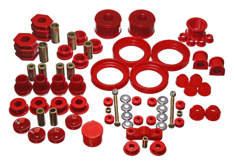 Energy Suspension 96-00 Honda Civic/CRX Red Hyper-Flex Master Bushing Set - RPL Performance