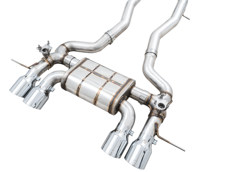 AWE SwitchPath Catback Exhaust for BMW G8X M3/M4 - Chrome Silver Tips - RPL Performance