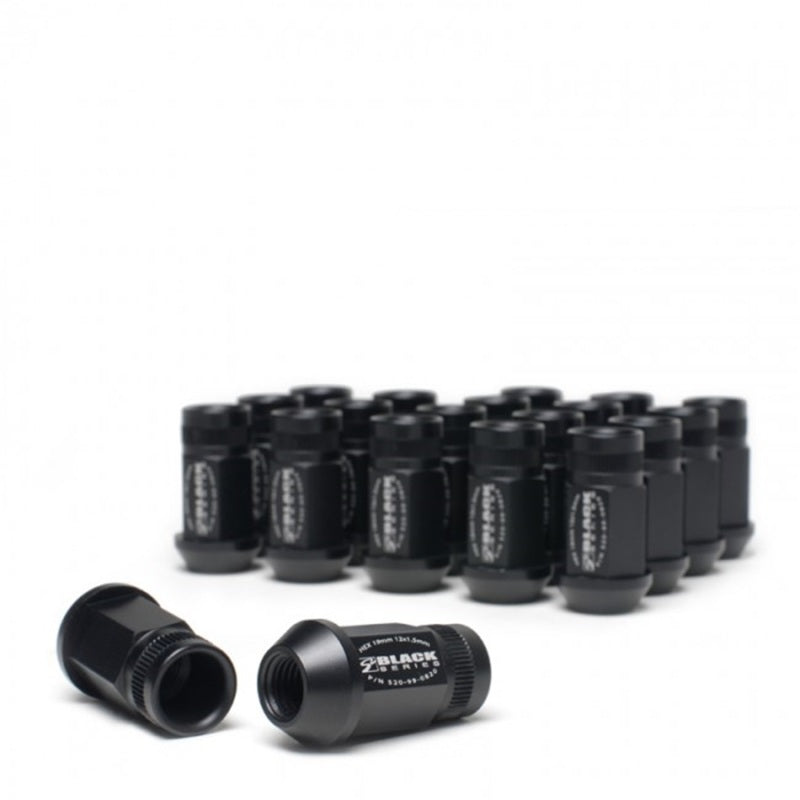 Skunk2 12 x 1.5 Forged Lug Nut Set (Black Series) (20 Pcs.) - RPL Performance