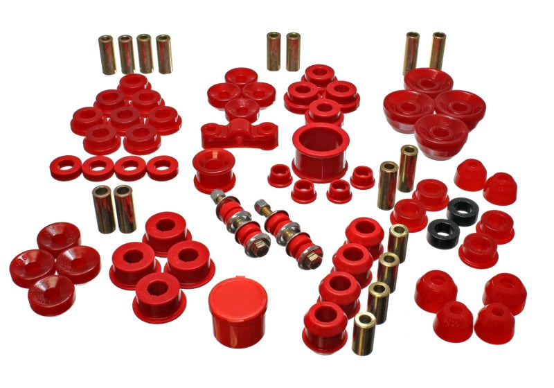 Energy Suspension 90-93 Acura Integra Red Hyper-Flex Master Bushing Set - RPL Performance