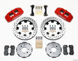 Wilwood Dynapro 6 Front Hat Kit 12.19in Drilled Red 90-99 Civic w/240 mm Disc - RPL Performance