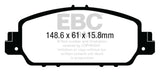 EBC 13+ Honda Accord Coupe 2.4 EX Greenstuff Front Brake Pads - RPL Performance