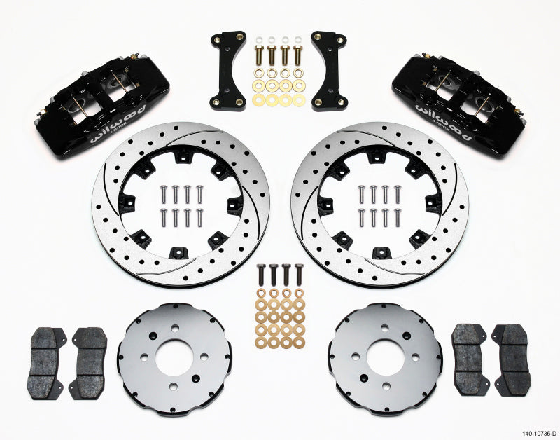 Wilwood Dynapro 6 Front Hat Kit 12.19in Drilled 94-01 Honda/Acura w/262mm Disc - RPL Performance