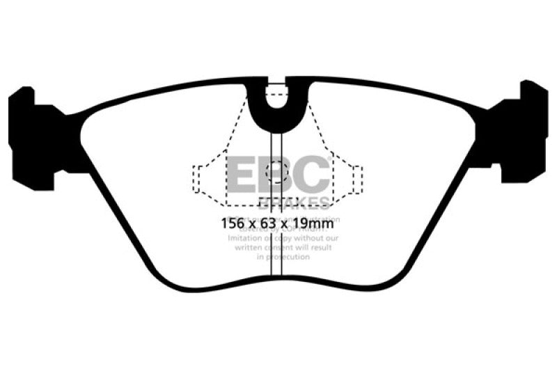 EBC 92-95 BMW M3 3.0 (E36) Redstuff Front Brake Pads - RPL Performance