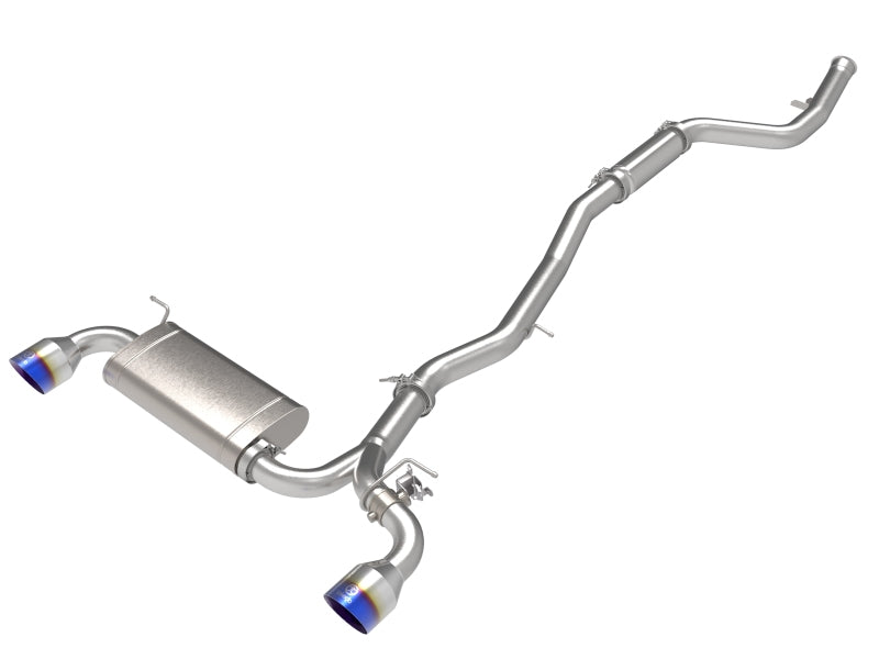 aFe POWER Takeda 2021 Toyota Supra 2.0L (t) 2.5in-3in 304 SS CB Exhaust w/ Blue Tips