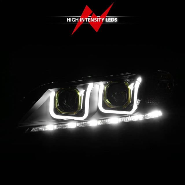 ANZO 2013-2015 Honda Accord Projector Headlights w/ U-Bar Black - RPL Performance