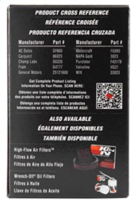 K&N Fuel Filter 88-01 Acura Integra 1.8L, 94-98 Honda Accord 2.2L - RPL Performance