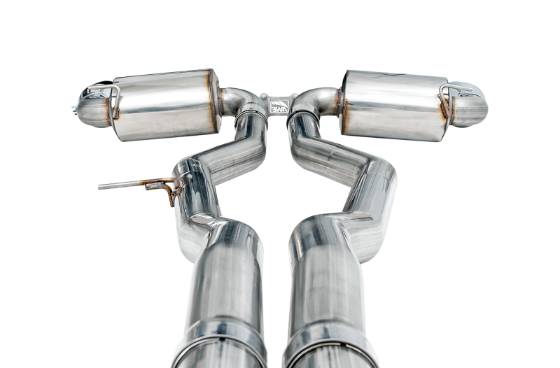 AWE 2020 Toyota Supra A90 Non-Resonated Touring Edition Exhaust - 5in Chrome Silver Tips - RPL Performance