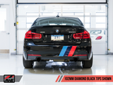 AWE Tuning BMW F3X 340i Touring Edition Axle-Back Exhaust - Diamond Black Tips (102mm) - RPL Performance