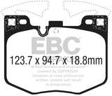 EBC 2017+ BMW 530 2.0L Turbo (G30) Redstuff Front Brake Pads - RPL Performance