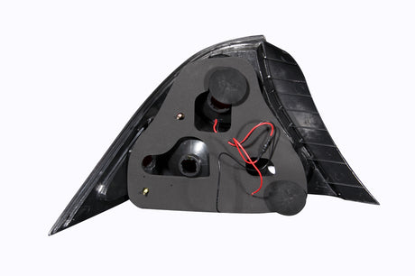 ANZO 2001-2003 Honda Civic Taillights Black w/ Halo - RPL Performance