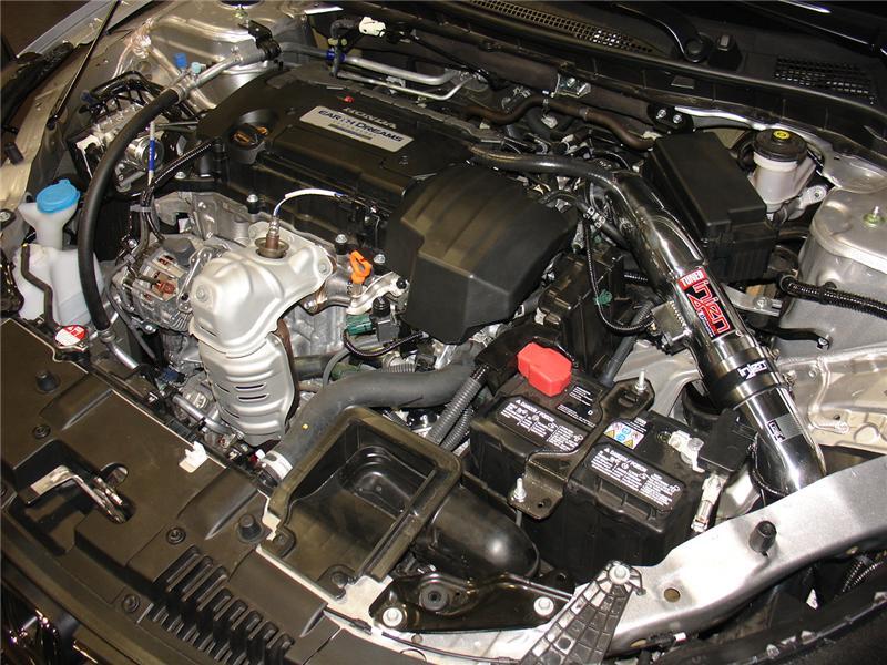 Injen 13-17 Honda Accord 2.4L 4cyl Polished Cold Air Intake w/MR Tech & Air Fusion (Converts to SRI) - RPL Performance