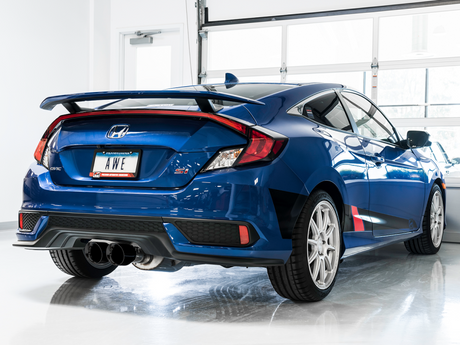 AWE Tuning 17+ Honda Civic SI 1.5L / Type R 2.0L Turbo Triple-to-Dual Tip Conversion Kit - RPL Performance