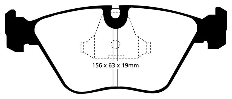 EBC 92-95 BMW M3 3.0 (E36) Redstuff Front Brake Pads - RPL Performance