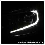 xTune 09-14 Acura TSX Projector Headlights - Light Bar DRL - Black (PRO-JH-ATSX09-LB-BK) - RPL Performance