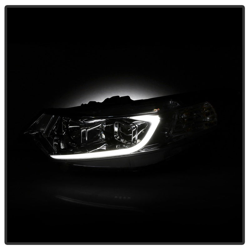 xTune 09-14 Acura TSX Projector Headlights - Light Bar DRL - Chrome (PRO-JH-ATSX09-LB-C) - RPL Performance