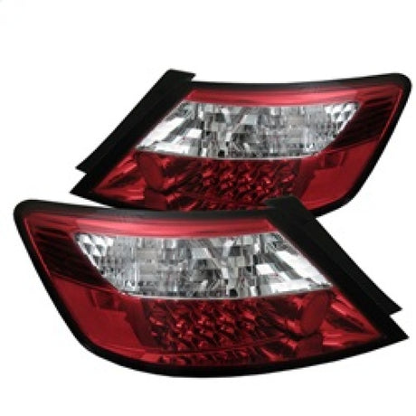 Spyder Honda Civic 06-08 2Dr LED Tail Lights Red Clear ALT-YD-HC06-2D-LED-RC - RPL Performance