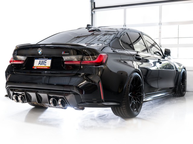 AWE SwitchPath Catback Exhaust for BMW G8X M3/M4 - Chrome Silver Tips - RPL Performance