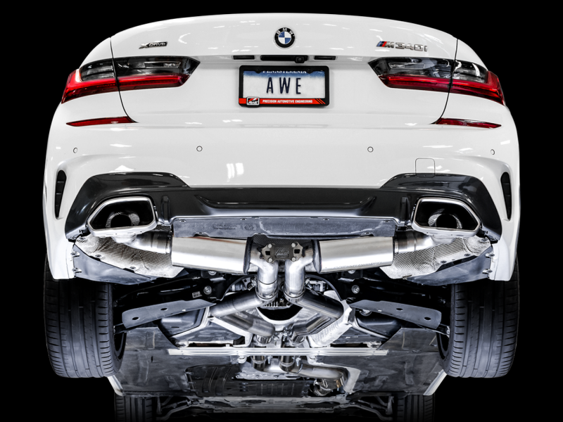 AWE Tuning 2019+ BMW M340i (G20) Non-Resonated Touring Edition Exhaust (Use OE Tips) - RPL Performance