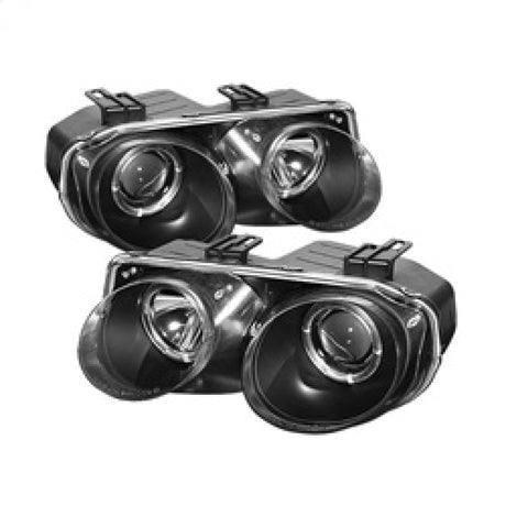 Spyder Acura Integra 98-01 Projector Headlights LED Halo -Black High H1 Low 9006 PRO-YD-AI98-HL-BK - RPL Performance