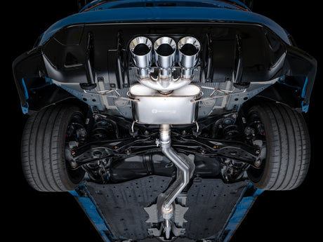 AWE Tuning 2023 Honda Civic Type R FL5 Touring Edition Exhaust w/ Triple Chrome Silver Tips - RPL Performance