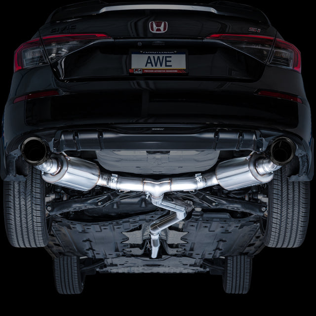 AWE Tuning 22+ Honda Civic Si/Acura Integra Touring Edition Catback Exhaust - Dual Diamond Black Tip - RPL Performance