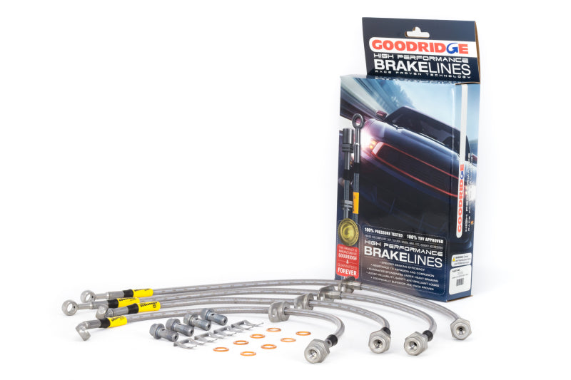 Goodridge 12-13 Honda Civic (Si Models) / 13 Acura ILX 2.4L Lrg Disc SS Brake Lines - RPL Performance