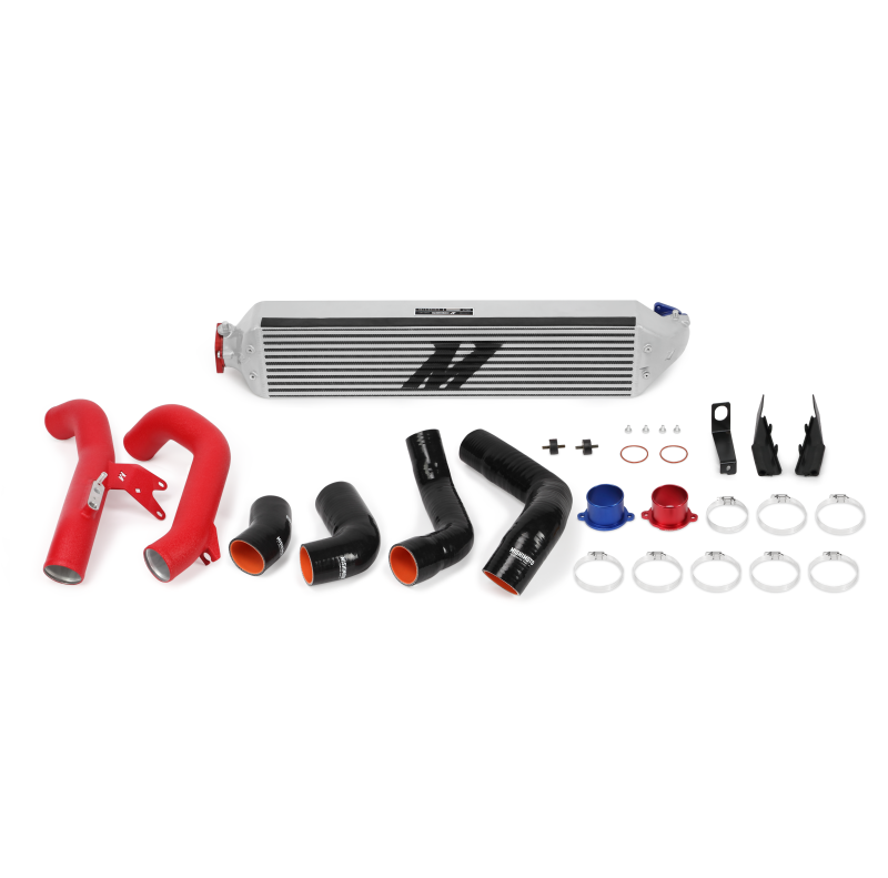 Mishimoto 2016+ Honda Civic 1.5T / 2017+ Honda Civic Si Silver Intercooler Kit w/Red Pipes - RPL Performance